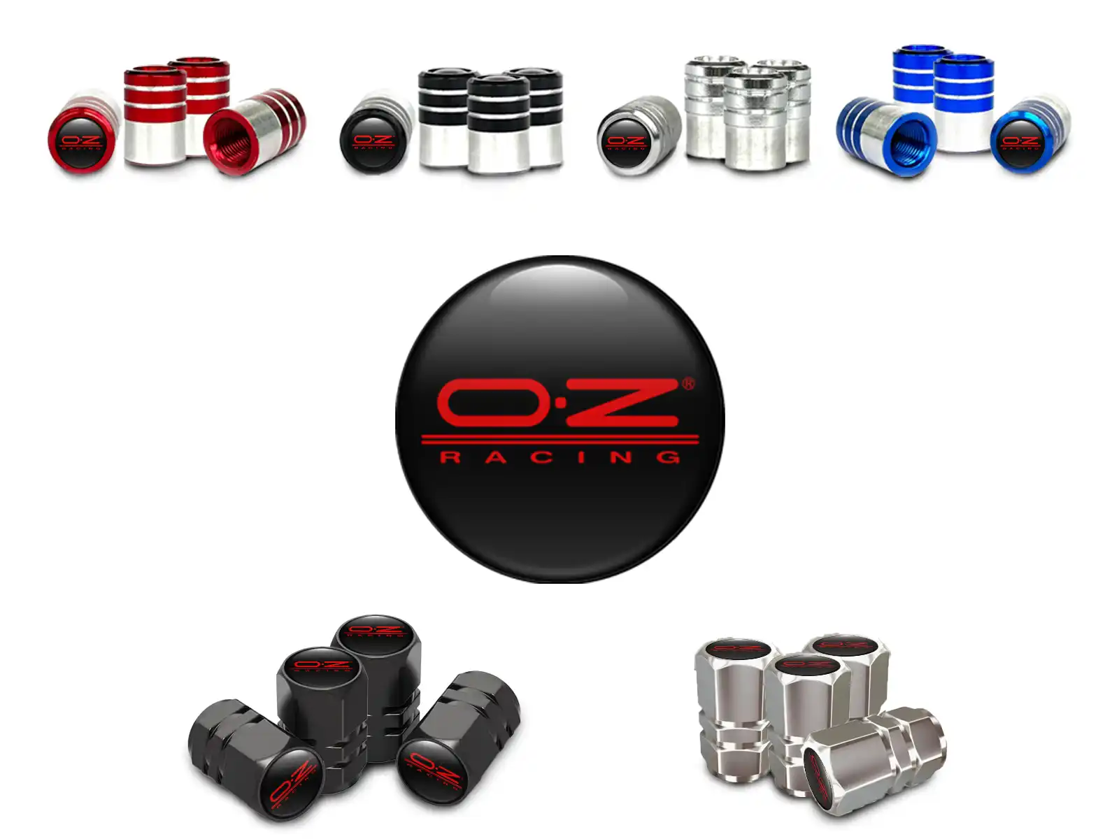 OZ Cappelli valvola Auto Finish Metallico Stile